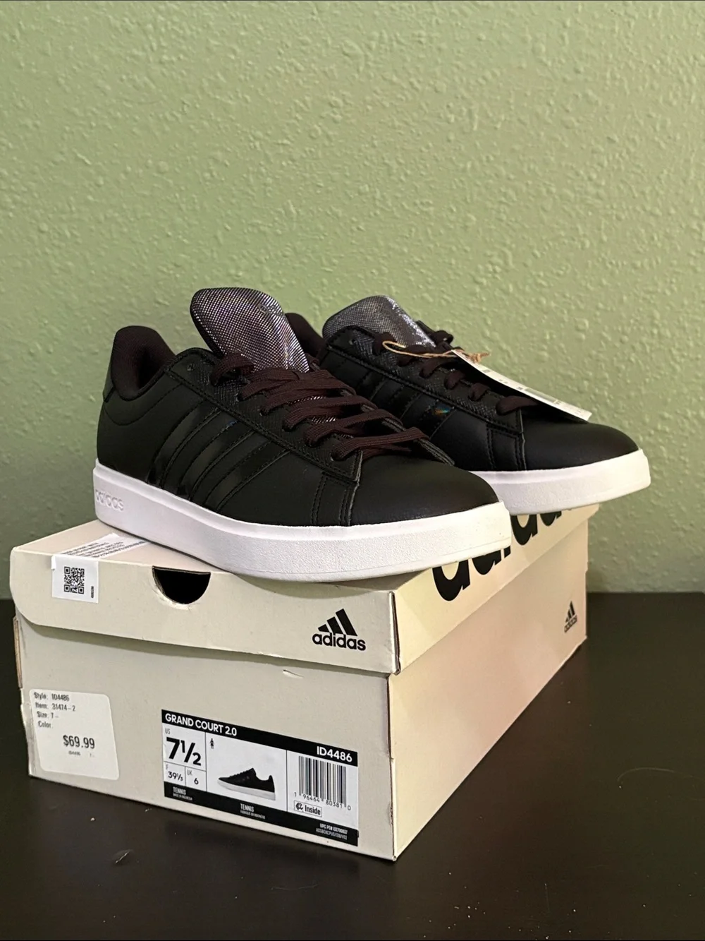 adidas Women's grand court 2.0 Casual Sneakers - Picture 9 of 11